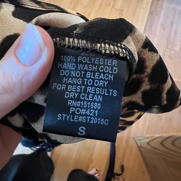 NWT Tanzania Leopard Lace Contrast Tank - Picture 7 of 7